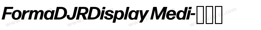 FormaDJRDisplay Medi字体转换